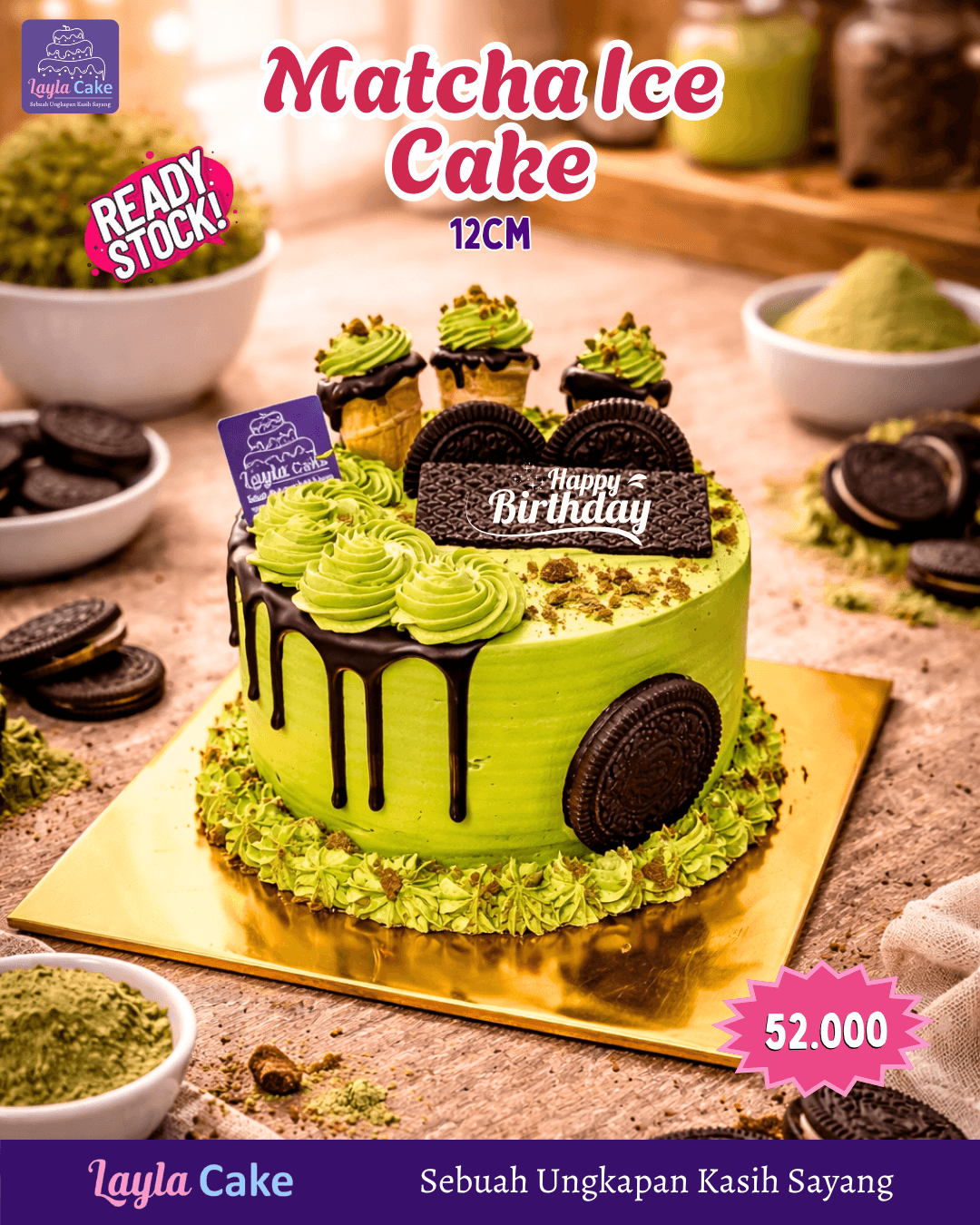 Matcha Ice Cake