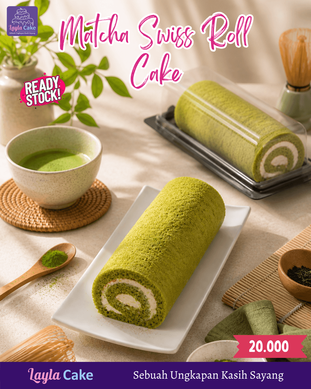 Matcha Swiss Roll