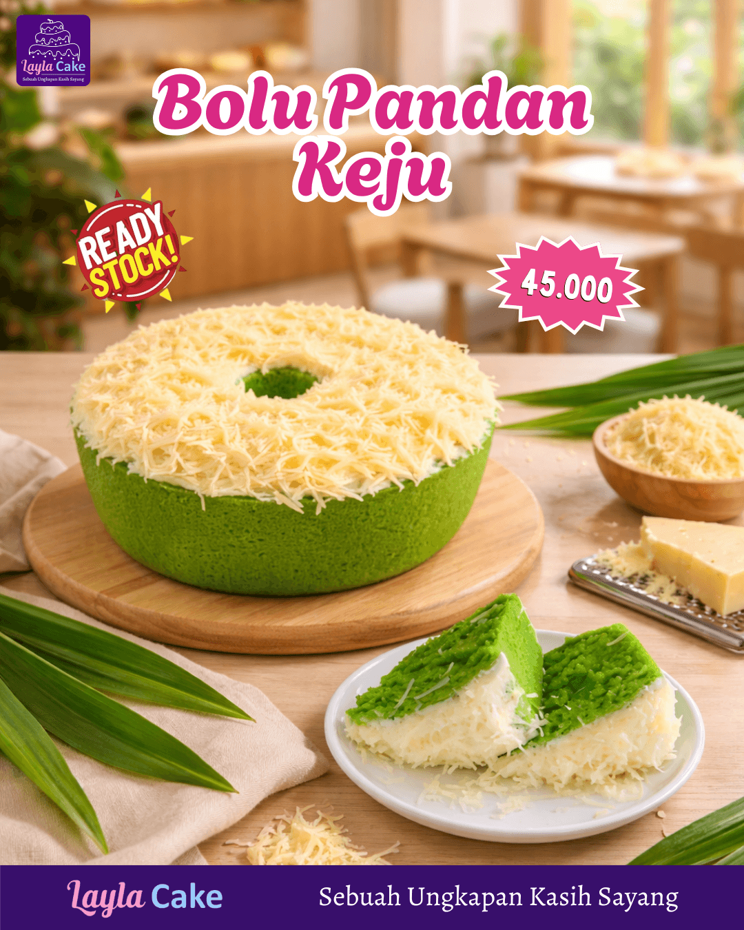 Bolu Pandan Keju