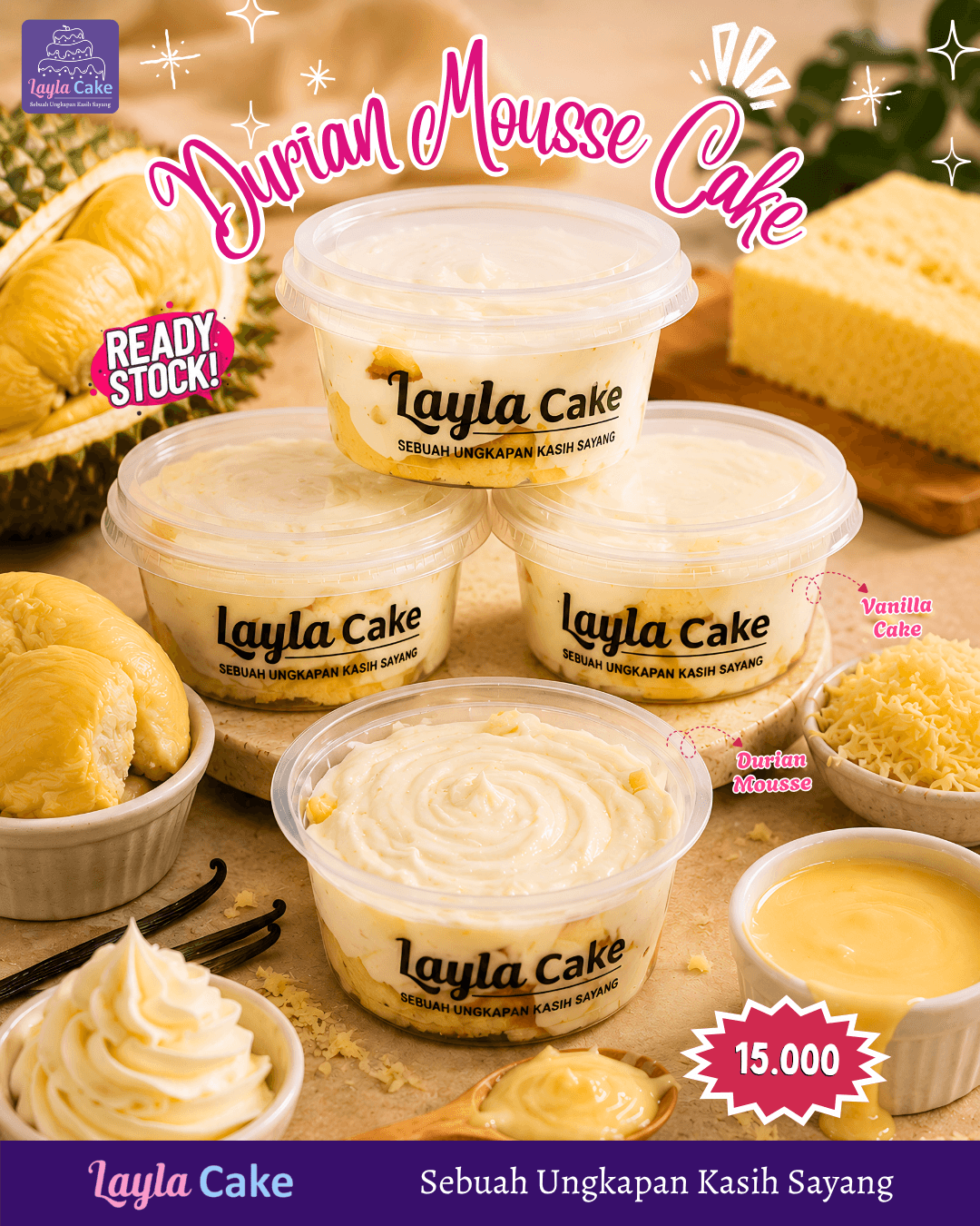 Durian Mousse Cake